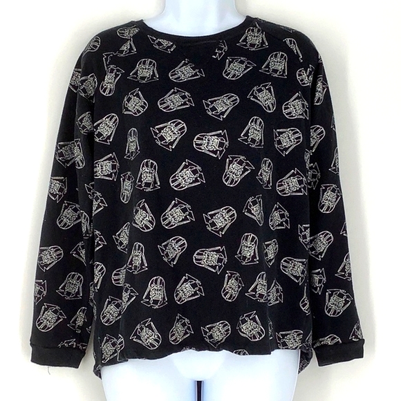 Disney Tops - Star Wars Black Darth Vader Sweatshirt Size 11-13